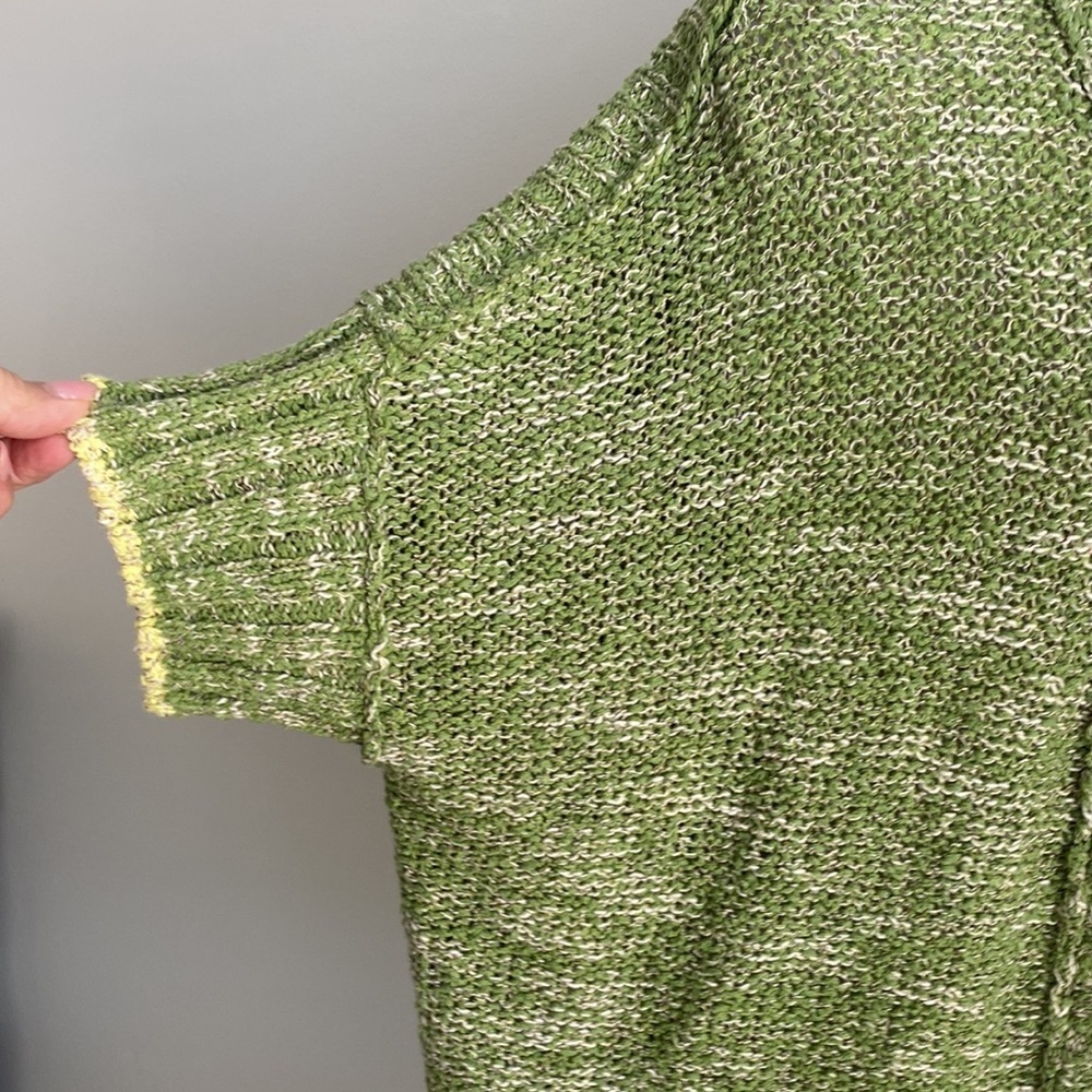 Anthropologie | Daily Practice Green Knit Palm Cardigan Size XSmall/Small - Picture 7 of 13